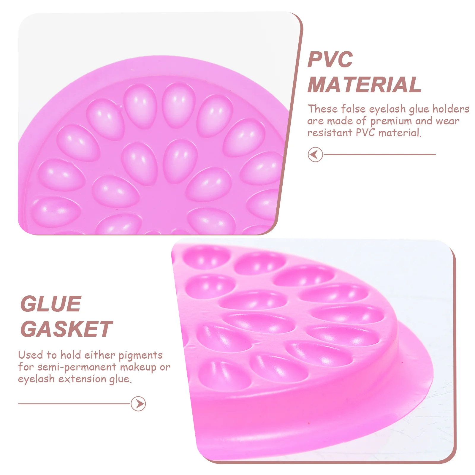 100 Uds placas de injerto de pestañas herramientas de retardo de pegamento de PVC para artistas de maquillaje principiantes placas de injerto de pestañas suministro de salón