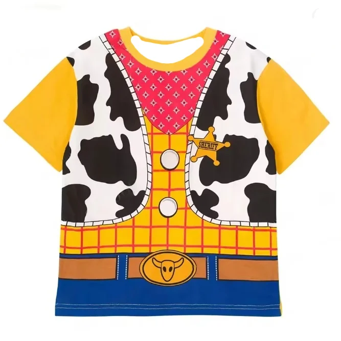

Toy Story Woody Buzz Lightyear Matching Family Cosplay T-Shirt Top Tee Family Clothes Costume Streetwear Men Women Boys Girls