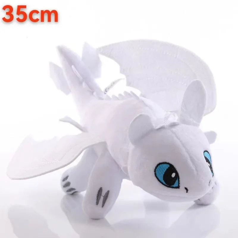 HOT 35cm Plushie Dragon Toys Kawaii White Black Dinosaurs Animal Stuffed Plush Toys Home Decor Boys Girls Birthday Xmas Gifts@@ view 2