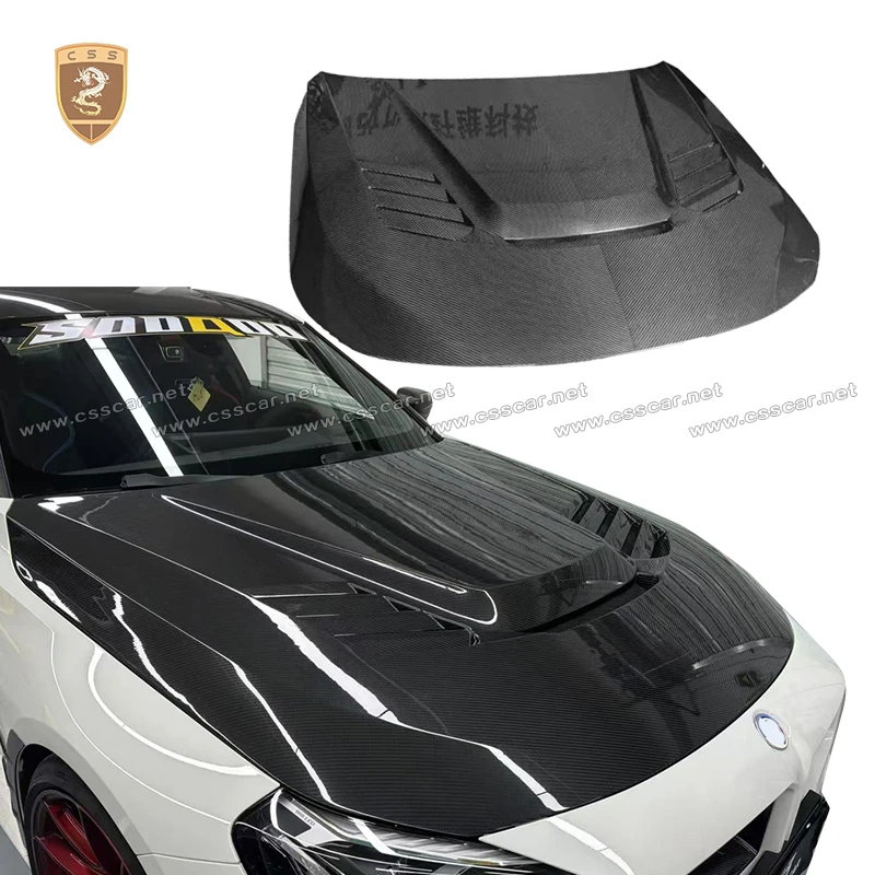 

Для BMW M2 G87 Обновление Vor Style Автомобильная крышка воздухозаборника, сухая крышка капота из углеродного волокна, передний капот двигателя, внешние обвесы