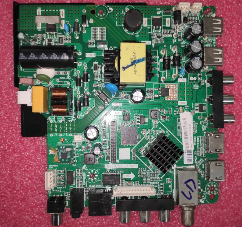 

Free shipping! HK.T.CS2351P637 Three in one network WiFi TV motherboard 30--42V 320MA for 1366X768 LED SCREEN