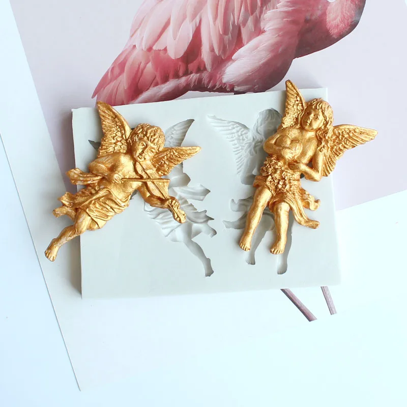 

Силиконовые формы Little Angel, 3 стиля, «сделай сам», искусственные шоколадные конфеты, десерт, кекс, кухонная форма для выпечки