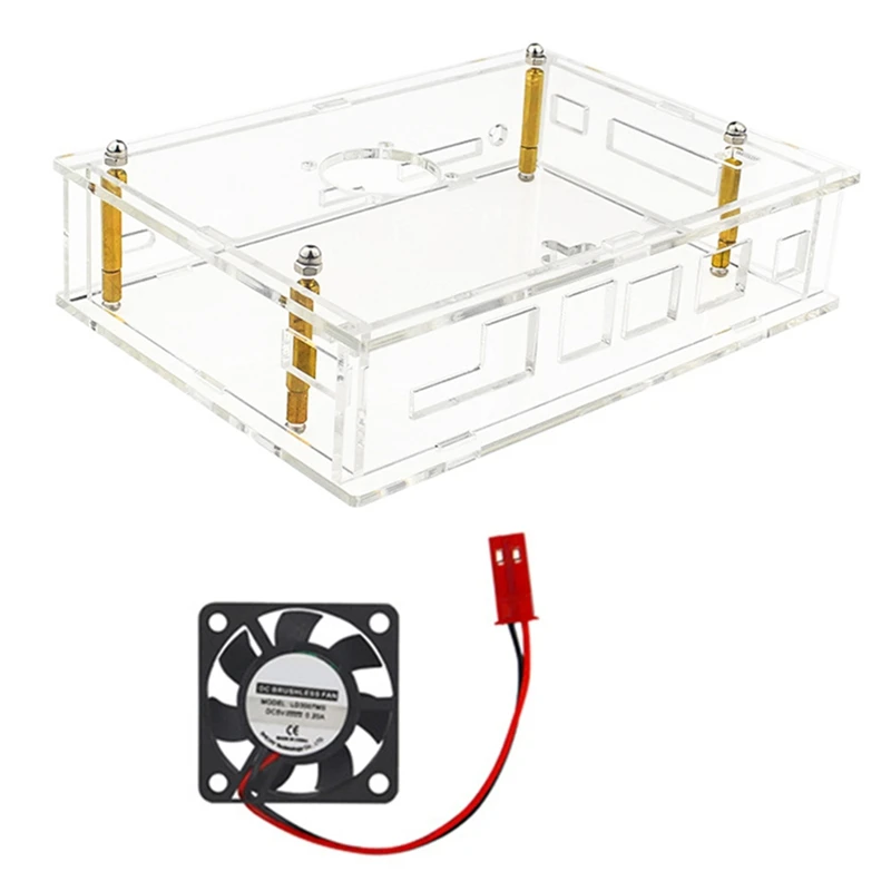 For Banana Pi F3 BPI-F3 Acrylic Case Transparent Shell Protective For Banana Pi BPI-F3 Development Board With Fan