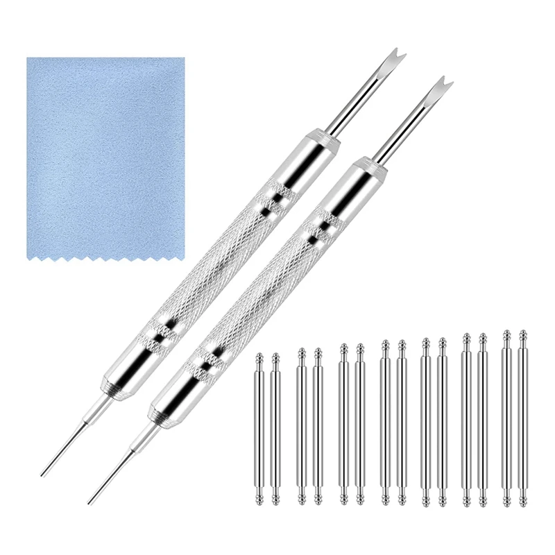 

Watch Strap Removal Tool Kit With Spring Bar Tool Watch Cleaning Cloth Link Removal Pin Remover Kit For Strap Adjustment