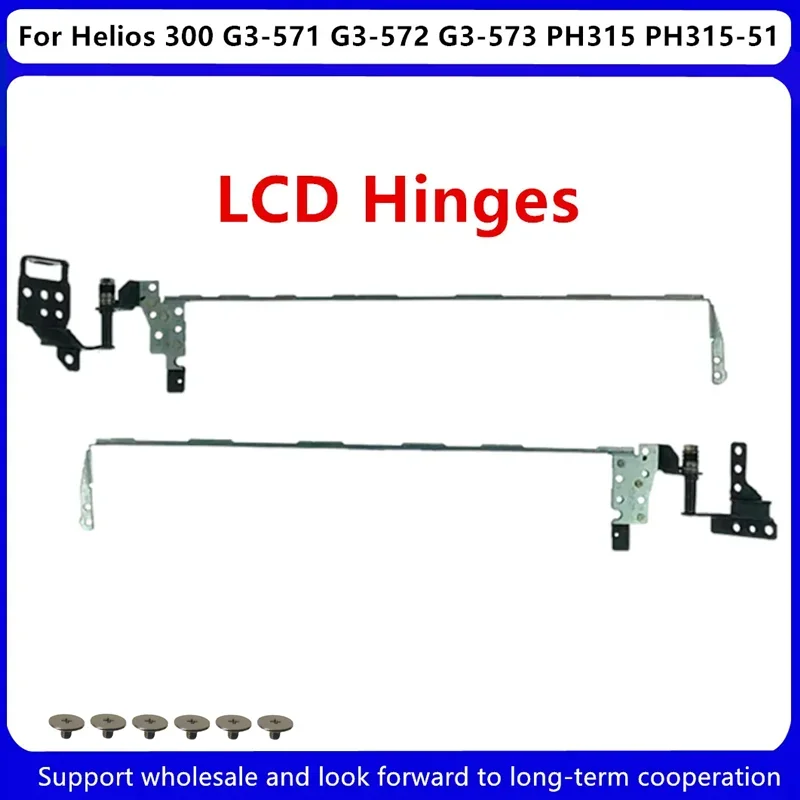 Cubierta trasera LCD para Acer Predator Helios 300, G3-571, G3-572, G3-573, PH315, PH315-51, bisel frontal, bisagras Lcd, novedad