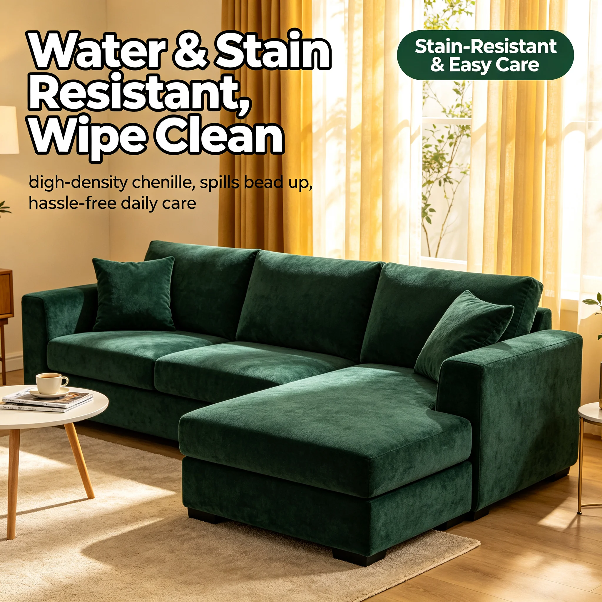 Universal Full-Cover Elastic Chenille Sofa Cover, Cat Scratch Resistant & Non-Slip, Cross-Border Wholesale