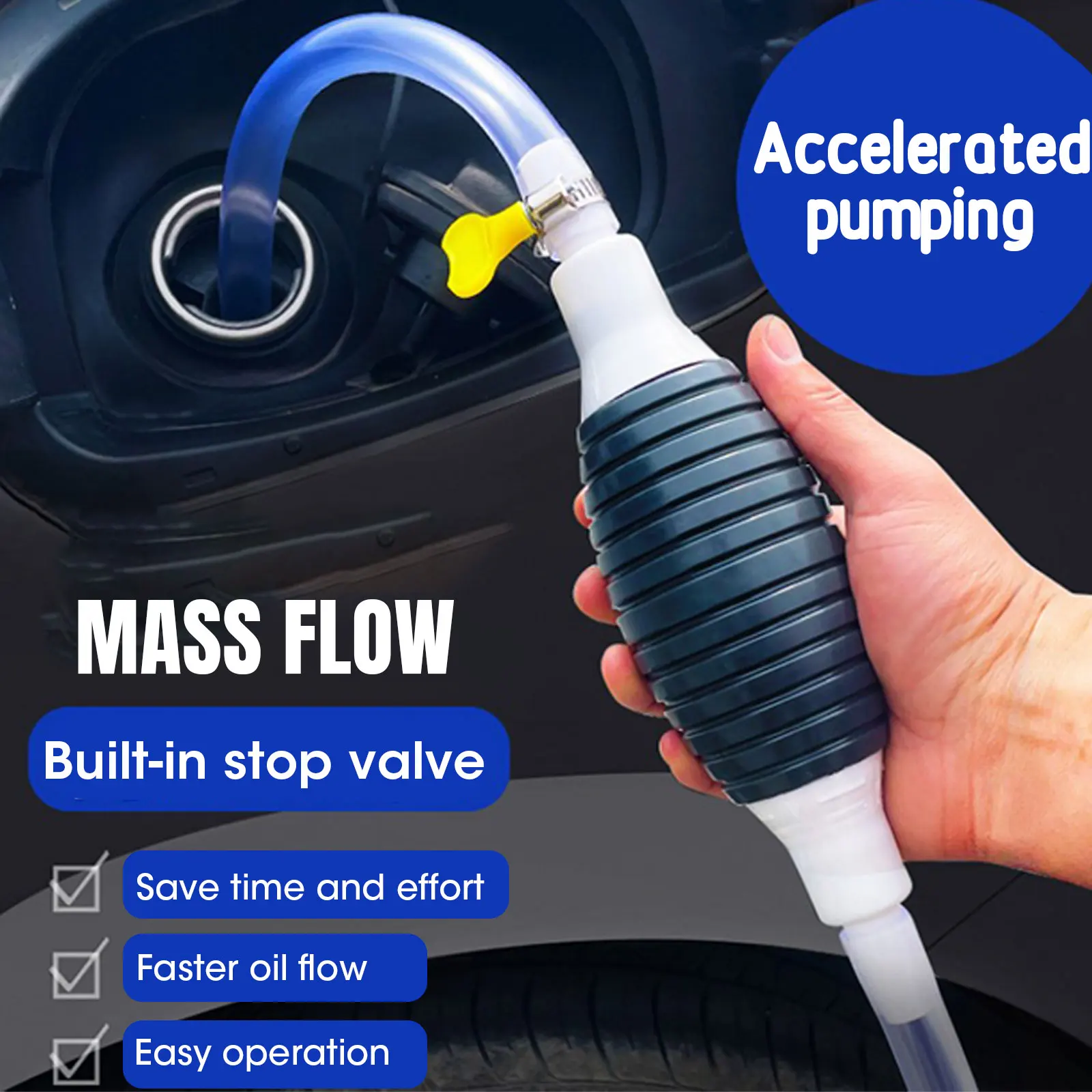 

Hand Fuel Pump Car Fuel Tank Sucker Oil Transfer Fuel Pump Petrol Diesel Liquid Manual Pump Syphon Fuel Saver For Gas Gasoline