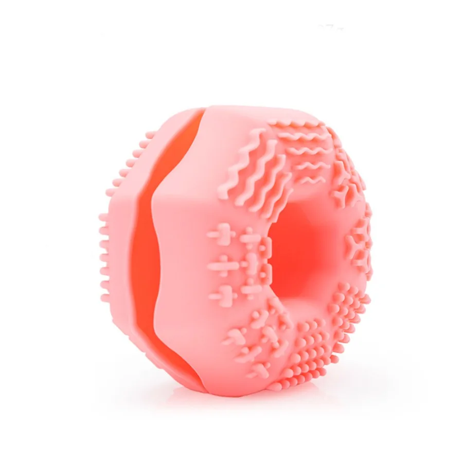 Multifunktionaler Donut-Make-up-Pinselreiniger, kann als Aufbewahrungsröhrchen für Waschbecher verwendet werden, aus Silikonmaterial