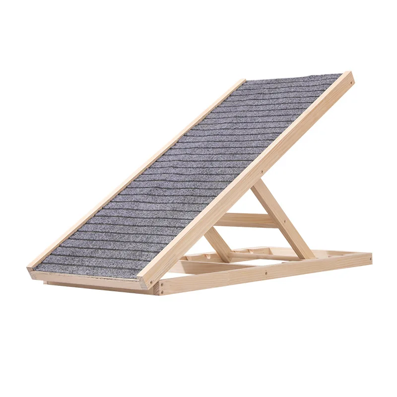 

Pet Solid Wood Stairs Slope Steps Elderly Dog Ladder Cat Bed Ladder Folding