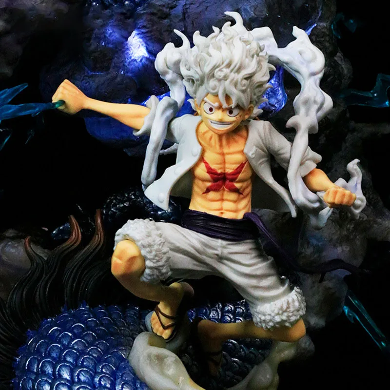 Bandai One Piece Луффи против Каiduo Настольная модель Аниме Персонаж Компьютерное украшение Унисекс Игрушка ручной работы