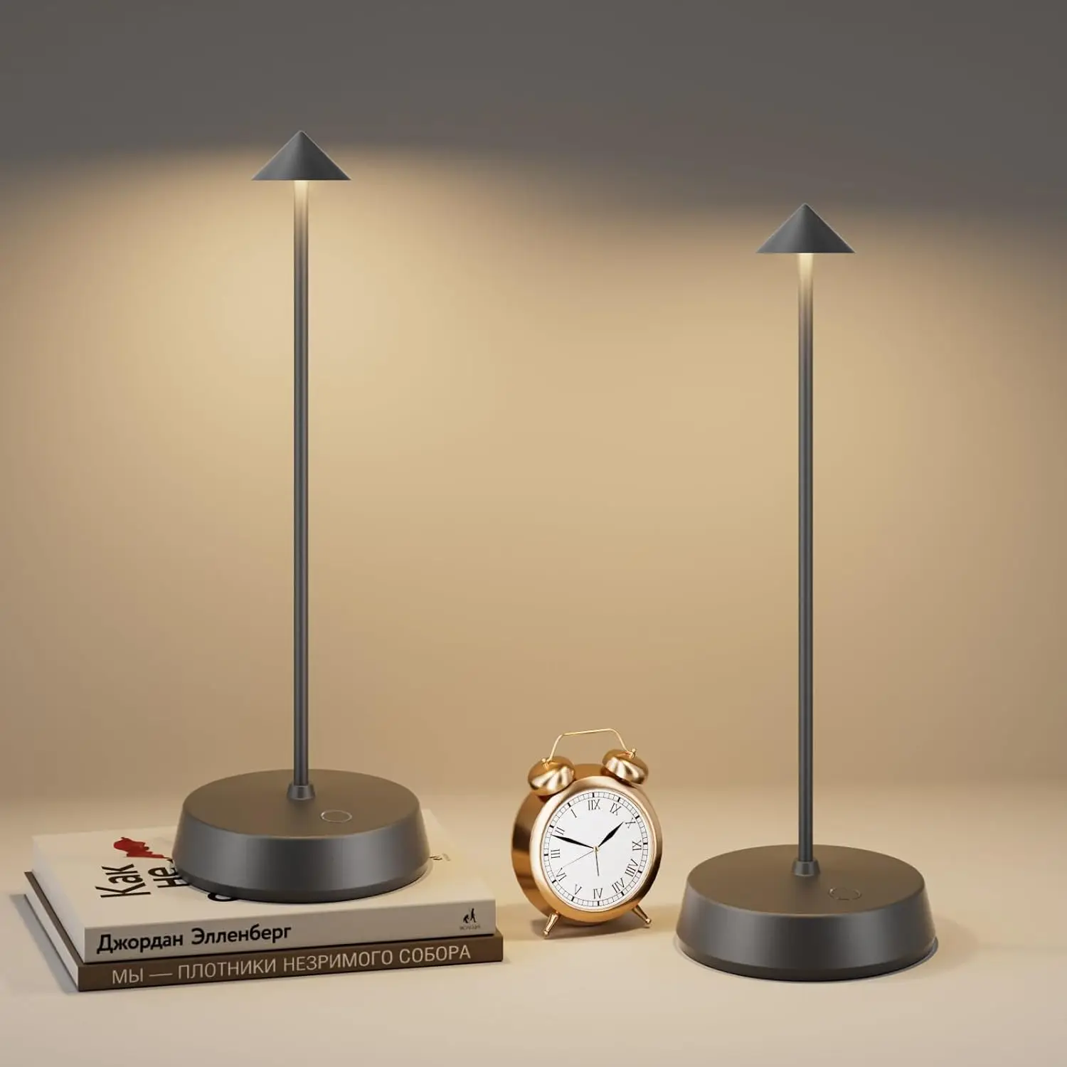 

Cordless Table Lamps Rechargeable, 6000Mah Led Battery Operated Desk Lamp, Portable Outdoor Waterproof Touch Stepless Dimmable