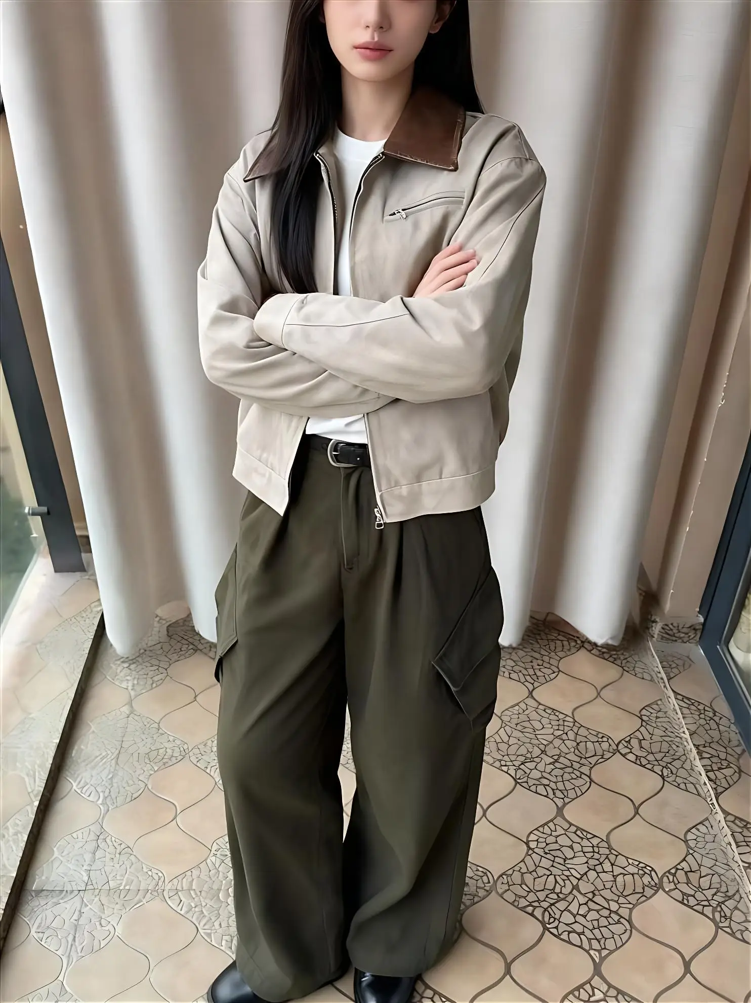 

Куртки-бомберы темно-синие женские зимние модные Ins Present Old Money Socialite для ночного клуба, вечера, стереоскопические Highstreet OL