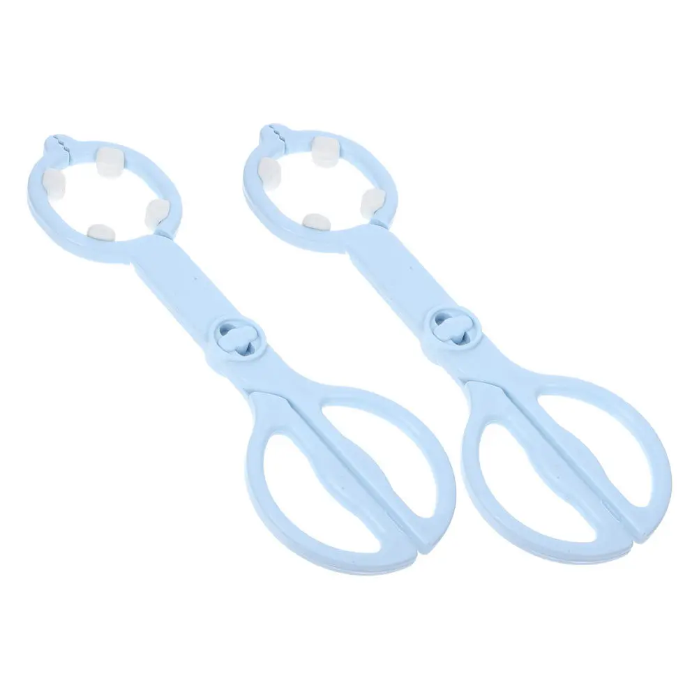 

2pcs Baby Bottle Clamp Ergonomic Non-Slip Design Multi-Function Nursing Tongs Reusable Plastic Clip For Milk Bottles Infant