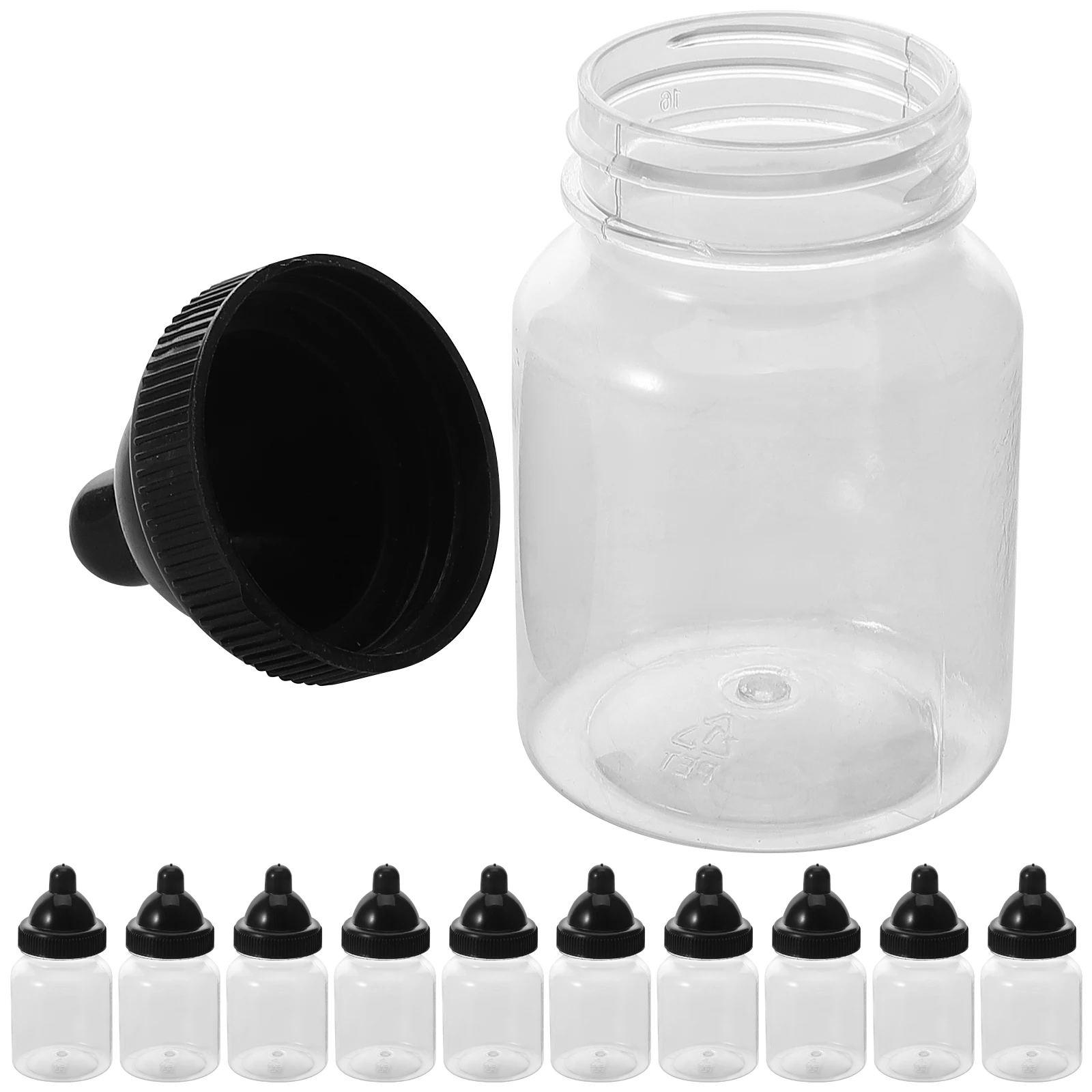 

12 Pcs Baby Bottle Candy Box Transparent for Shower Party Sweets Container Decorative Plastic Boxes Celebrations