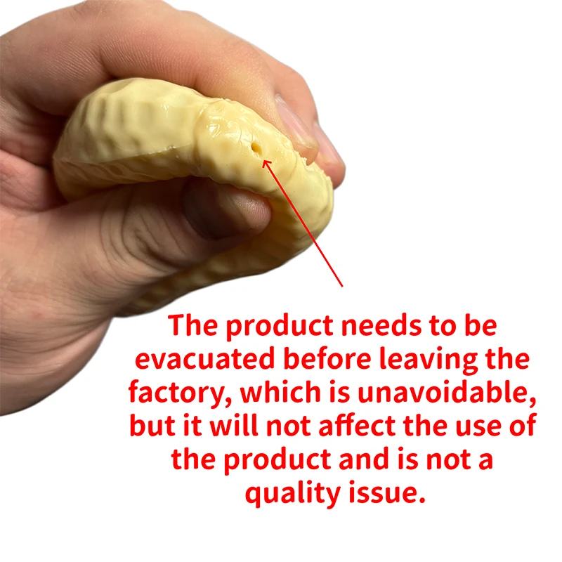 Squishy Peanut Stress Ball Squeeze Toy No Rebound Buttery-Soft Feel Fidget Toy ASMR Sensory Anti Stress Toys for Adults image 4