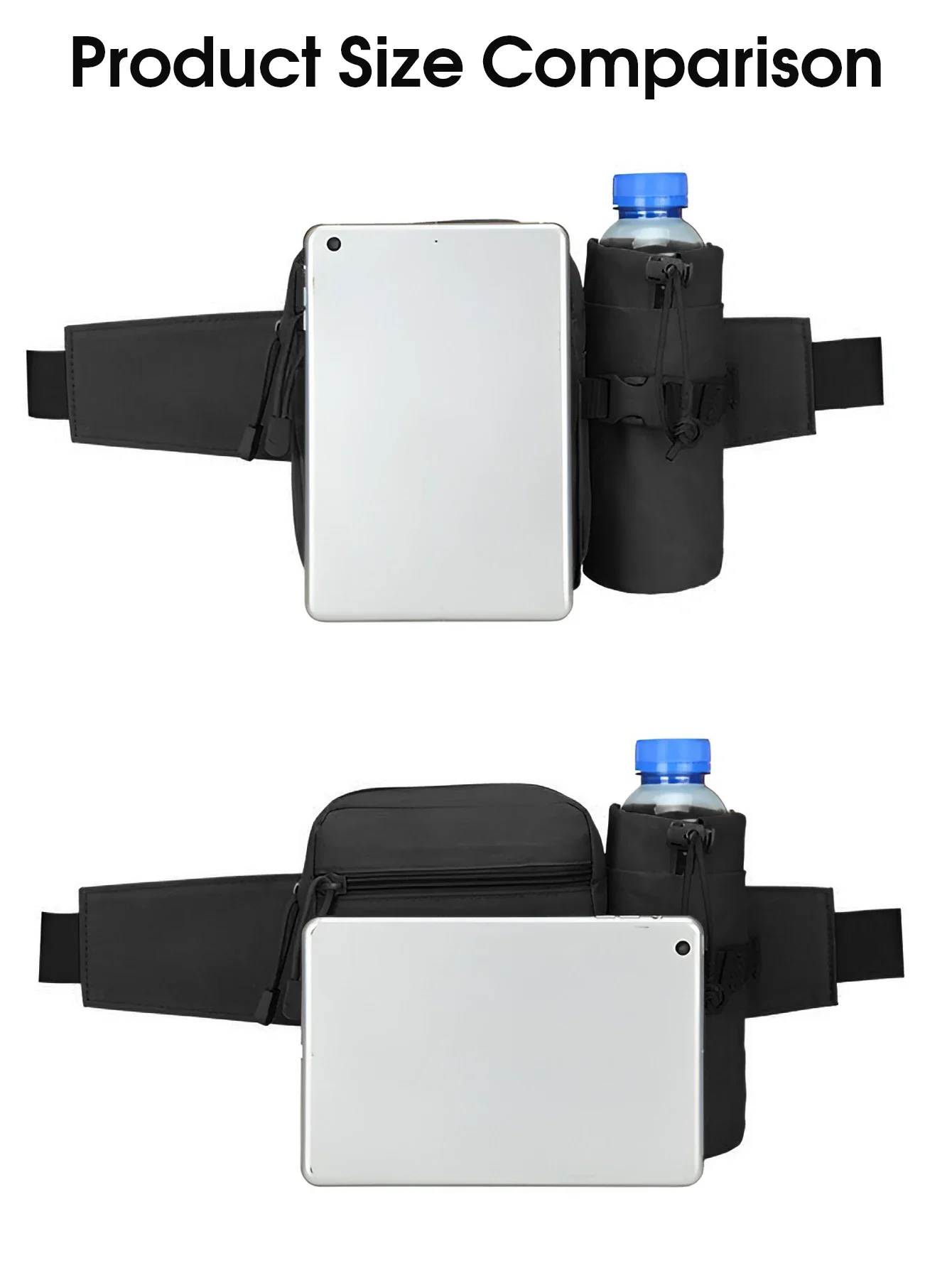 Pacote de cintura tático dos homens náilon garrafa água bolsa telefone esportes ao ar livre hinking escalada acampamento ciclismo cinto saco fanny pacote