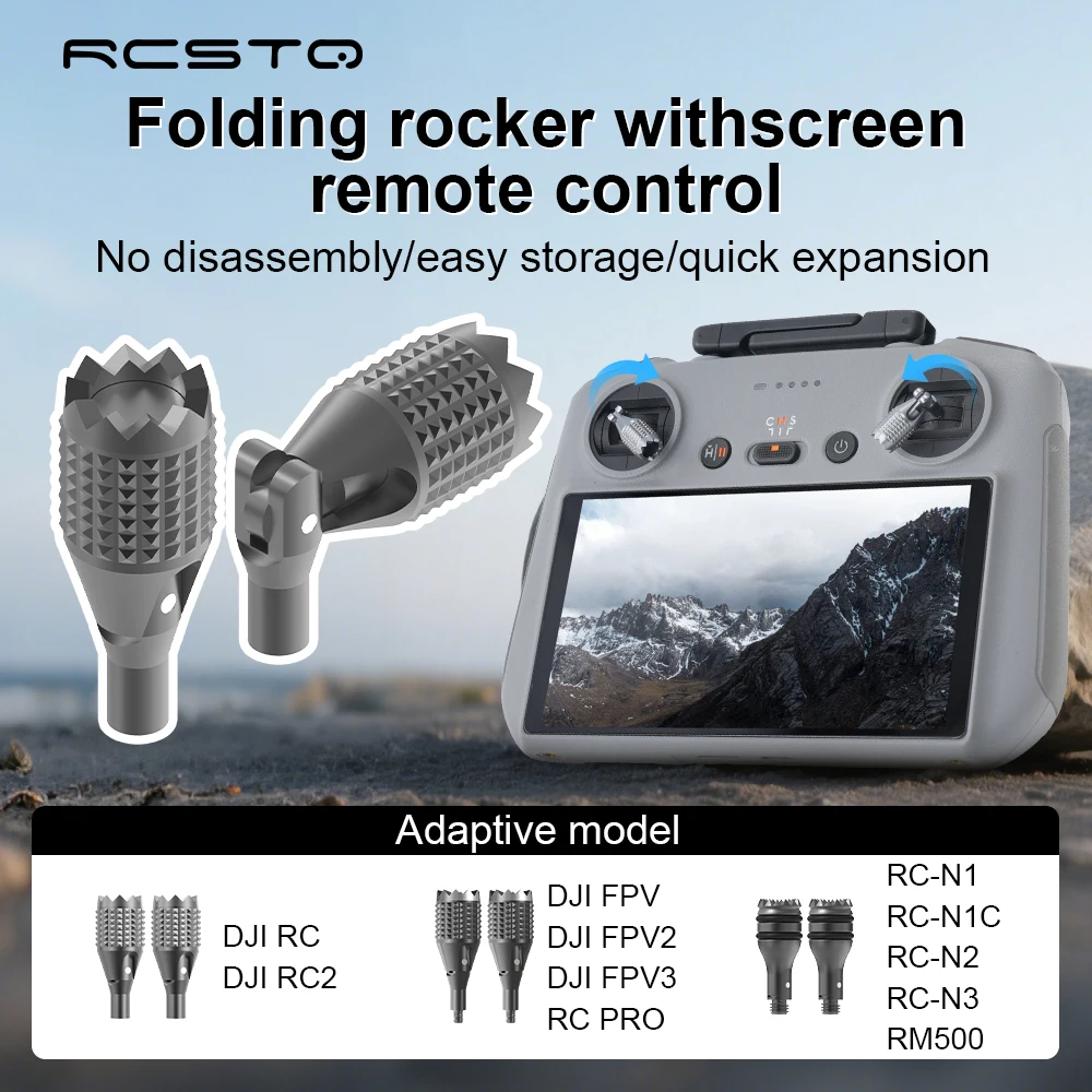 Joystick Remoto para DJI Flip/Mavic 3 Pro/Neo2/Neo/Mini 5 Pro/4 Pro/Air 2S RC-N3/RC 2/RC Controlador Thumb Rocker Acessório para Drone