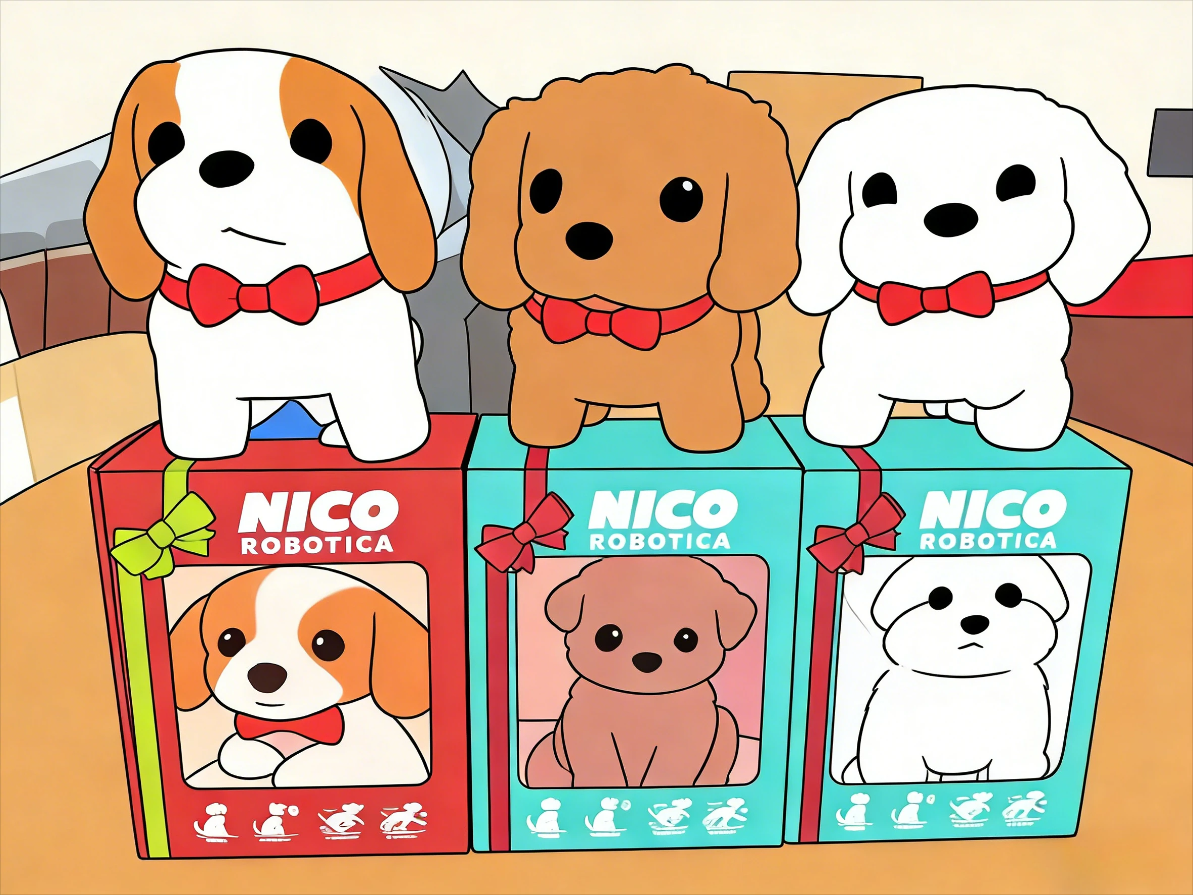 Robot en peluche pour chiot, jouet interactif, simulation de marche, queue d'aboiement, cadeau pour enfants, sans batterie, nouveauté 2026