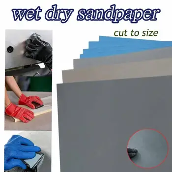 10/15/20PCS Wet & Dry Sandpaper Set – 80 to 4000 Grit Abrasive Sanding Sheets for Wood, Metal, Automotive & Polishing 1