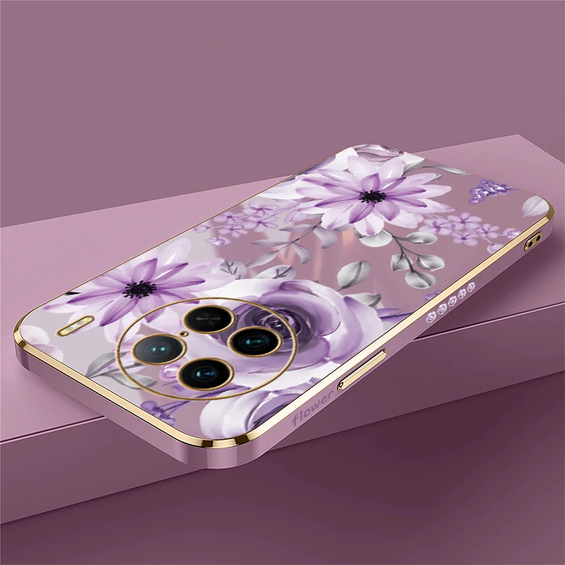 جراب هاتف لهاتف Vivo Y100 5G Y73 Y53S Y55S Y72 Y71 Y70 Y67 Y77E Y95 Y93 Y91i Y81 Y78 غطاء مطلي مضاد للصدمات