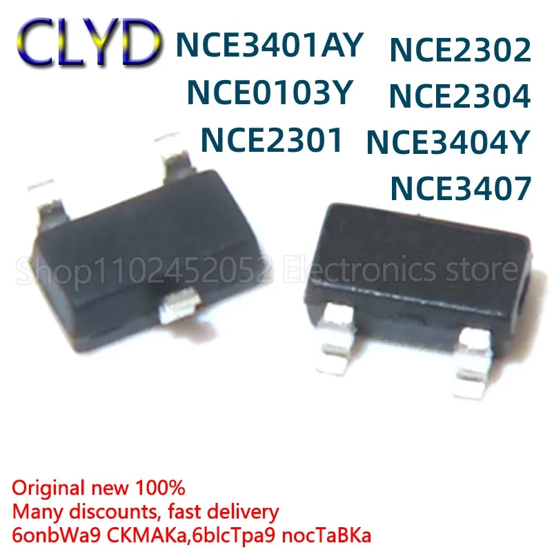 5PCS/LOT New and Original NCE3401AY 0103Y 2301 2302 2304 3404Y 3407 SOT-23