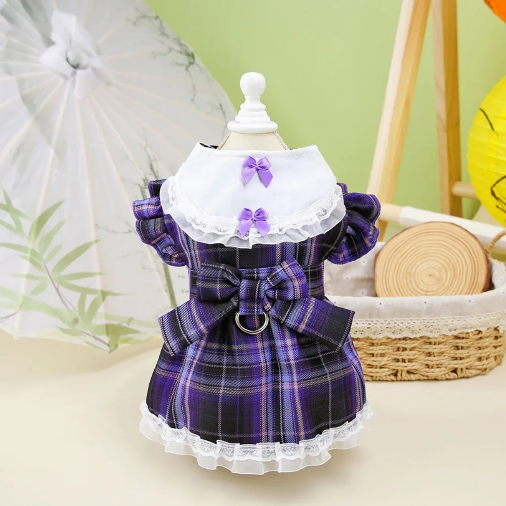 

Pet Outfits Cute Pet JK Skirt Breathable Thin Design Dog Clothes Soft Comfortable Pet Vest Harness for Puppy Kittens