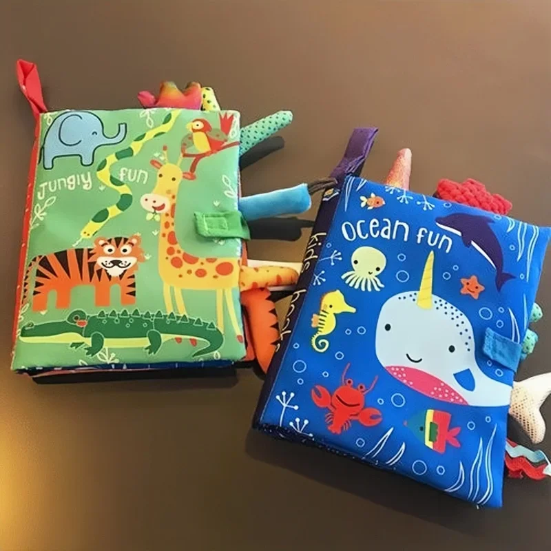 เด็กทารกใหม่ Rattles โทรศัพท์มือถือของเล่นสัตว์หนังสือทารกแรกเกิดรถเข็นเด็กแขวน Bebe การเรียนรู้ให้ความรู้ของเล่นเด็กเด็กของขวัญ