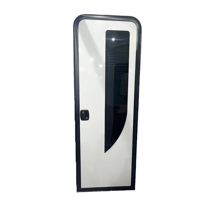 

762X1540mm RV Trailer Door Customized European Aluminum Caravan Door With 3C Tempered Glass Window