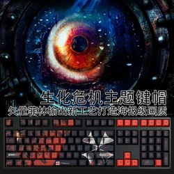 108 Keys/set 5 Sides PBT Dye Subbed Keycaps Cartoon Anime Gaming Key Caps Cherry Profile Keycap For Resident Evil