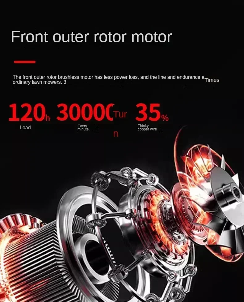 Powerful Electric Lawn Mower with Charging Function for Home Use and Farming