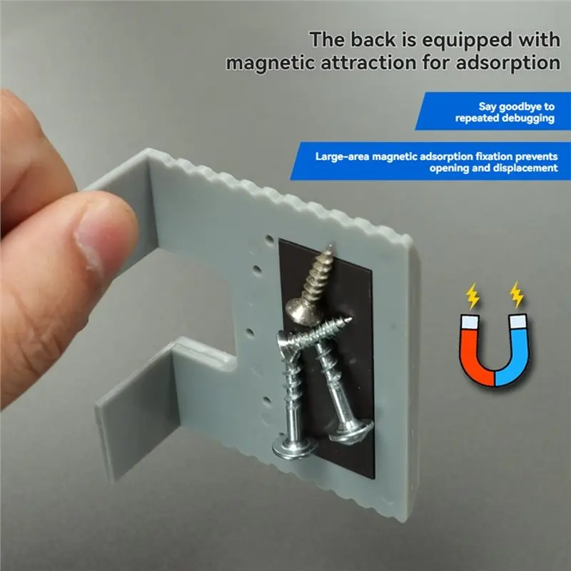 【FLASH DEAL】Hinge Mounting Jig 4Pcs Door Cabinet Auxiliary Tool For Home Pocket Drawer Deck Hinge Jigs Accurate Guide Hinges Mat