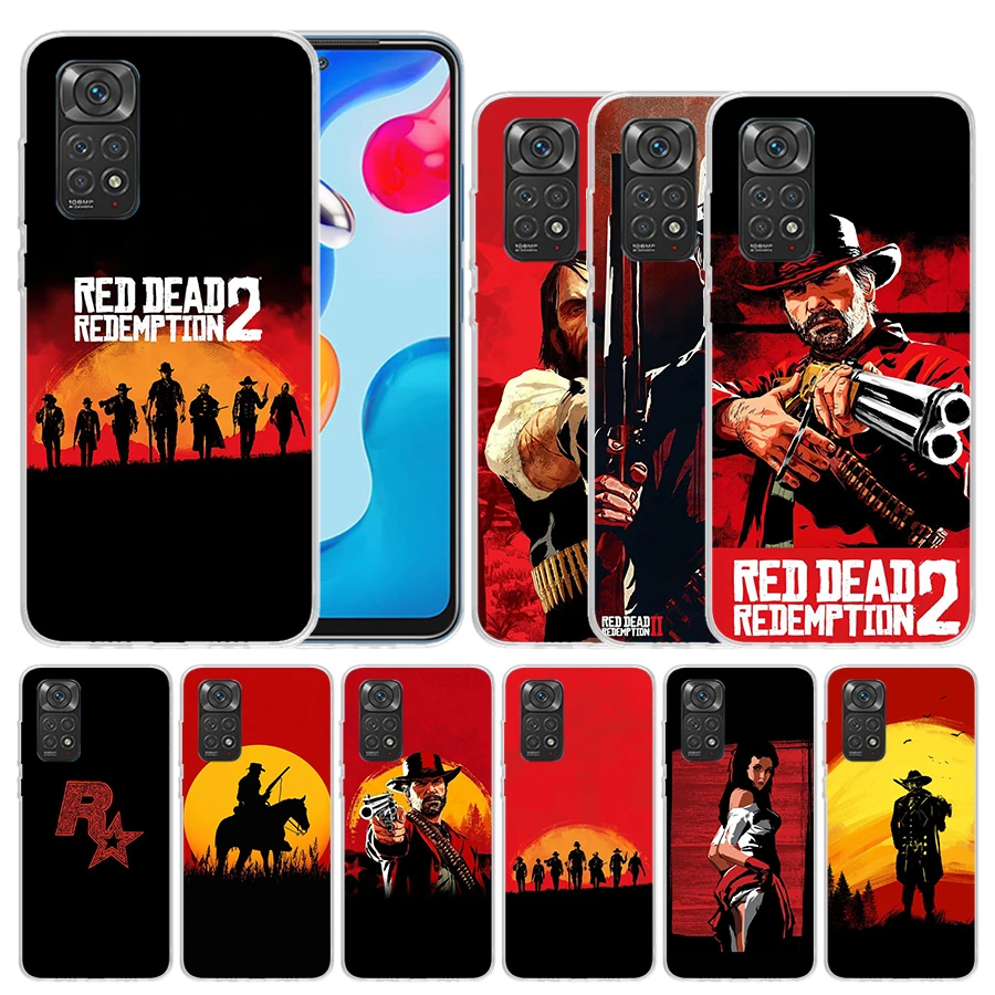 Red Dead Redemption 2 Soft Cover for Xiaomi Redmi Note 12 11S 11T 11E 10S 10 Pro Print Phone Case 11 9S 9 9T 8 8T 7 6 5 Plus Coq