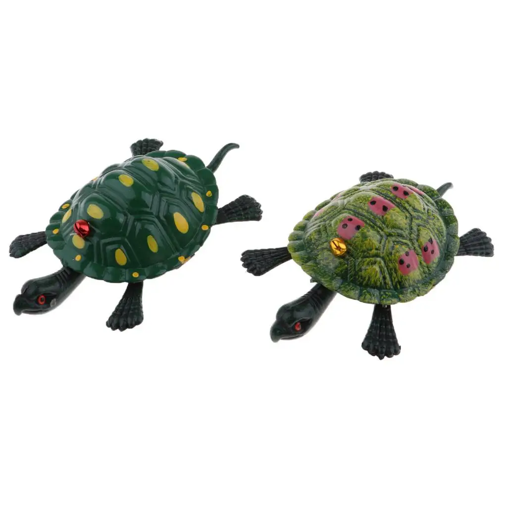 Pull String Small Animal Turtle Kids Preschoolers Toys Pack of 2