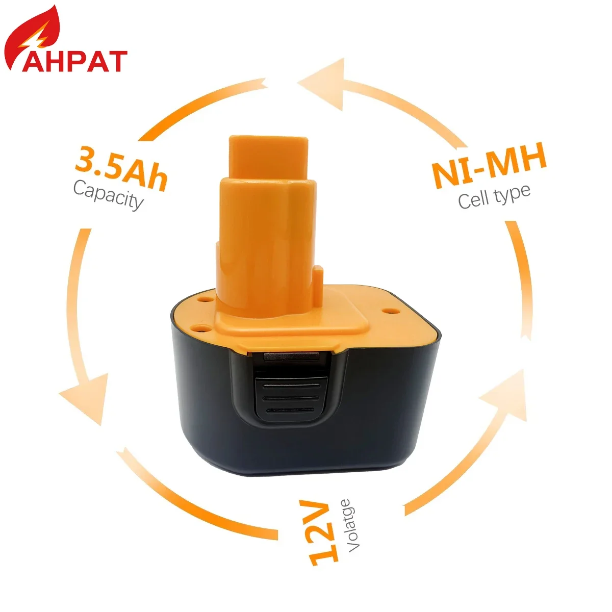 Neue 12V 3500mAh Werkzeug akku pro Dewalt DE9074 DC9071 DE9037 DE9071 DE9075 DW9071 DW9072 DW9074 DC727 DC756 DC980 DC981 DW051 - náhled 2