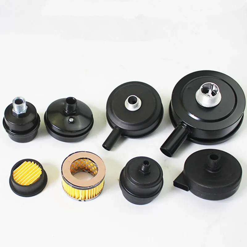 1PC Mute Oil Free Air Compressor Filter Element  Air compressor Silencer / Muffler Vacuum Pump Part 1/4