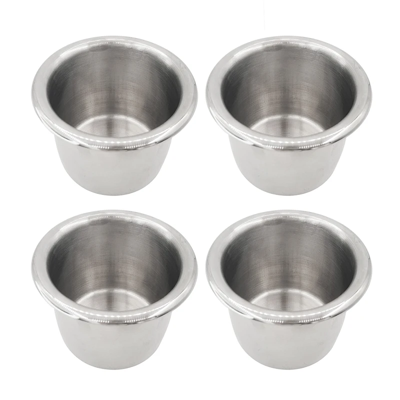 4Pcs Stainless Steel boat accessories Cup Drink Holder Mount Cup Holder For Boat Car Truck Camping ﻿