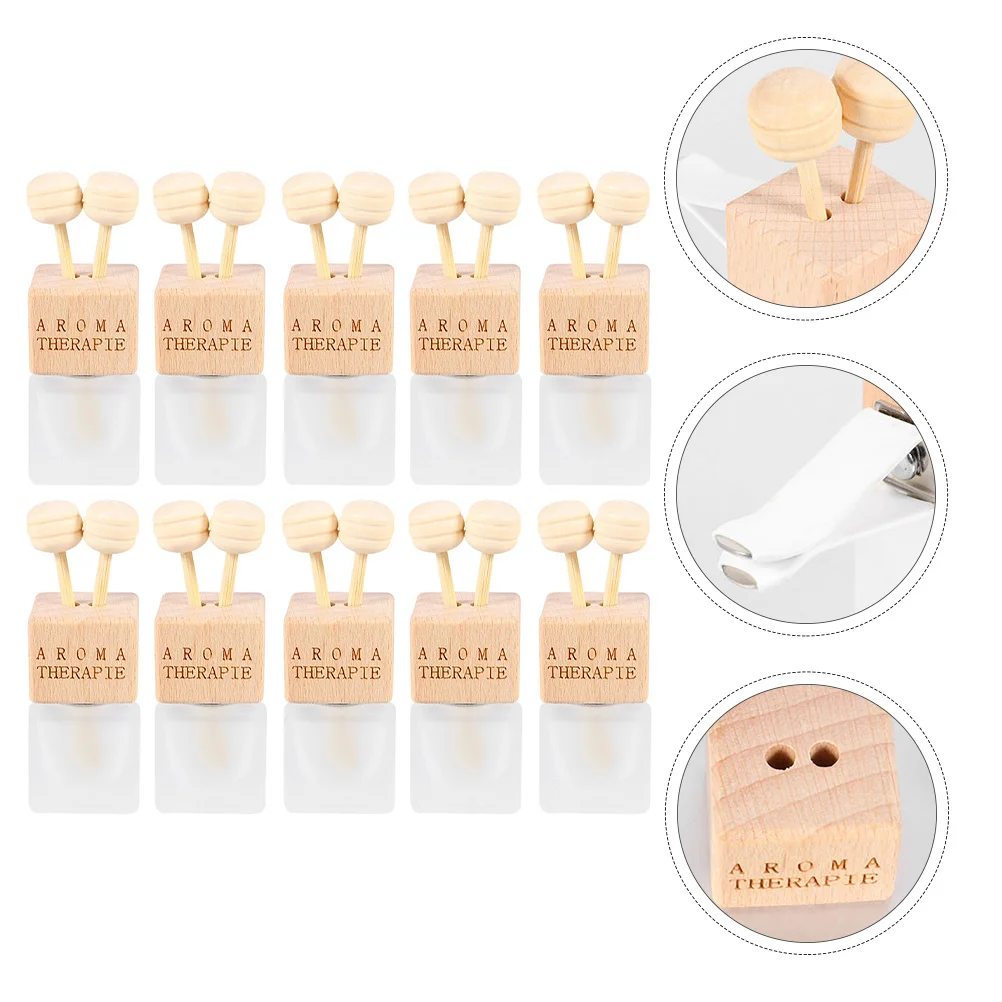 

10Pcs 8Ml Car Aroma Bottle Essential Oil Diffuser for Air Vent Fragrance Ornament Aromatherapy Bottle Glass Small Bottles Car