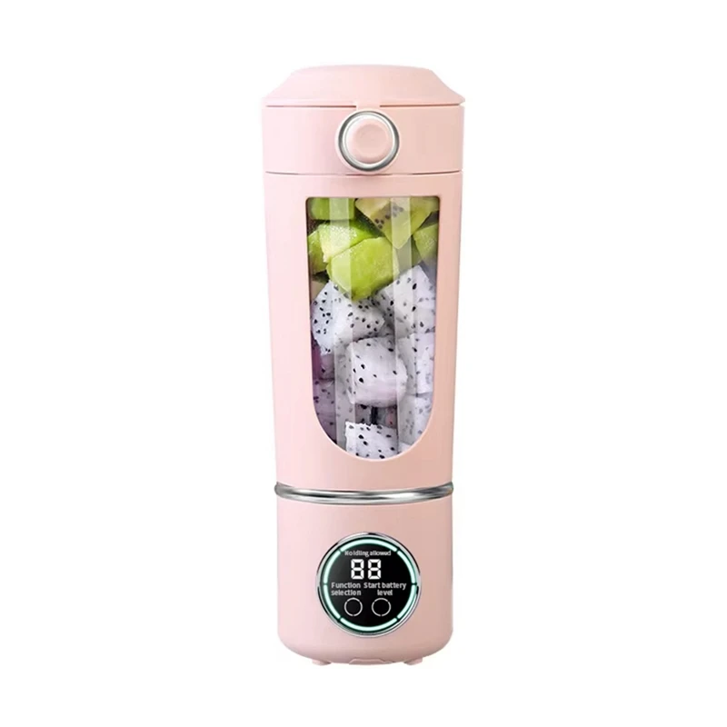 

Portable Blender Blender For Shakes Smoothies 700ML 12-Blades Fast Mixing 2 In 1 Blender Personal Juicer 7.4V B
