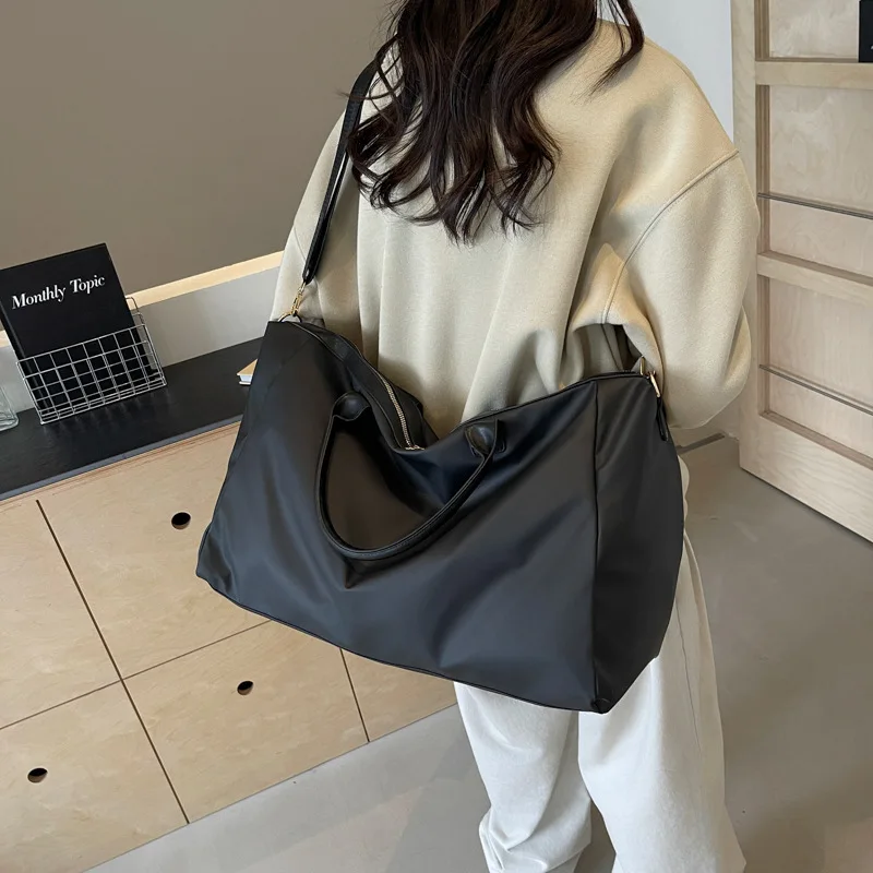 High quality middle size luggage square bag big solid traveling bags luggage Casual Women's bags on sale Travel handbags