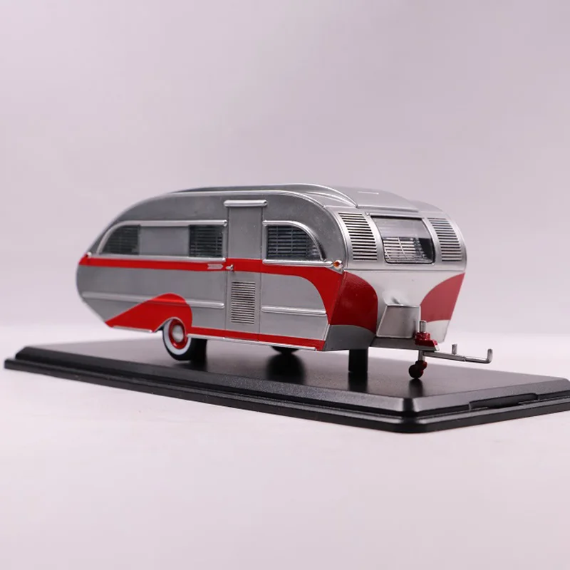 

Resin 1:43 Scale Aero FliteFalcon Travel Trailer Car Model Red For Adult Classic Collection Gift Display Souvenir Ornament