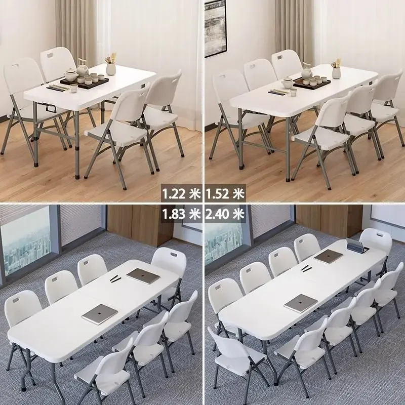 portable and simple household dining table, outdoor night market stall, rectangular small unit dining table