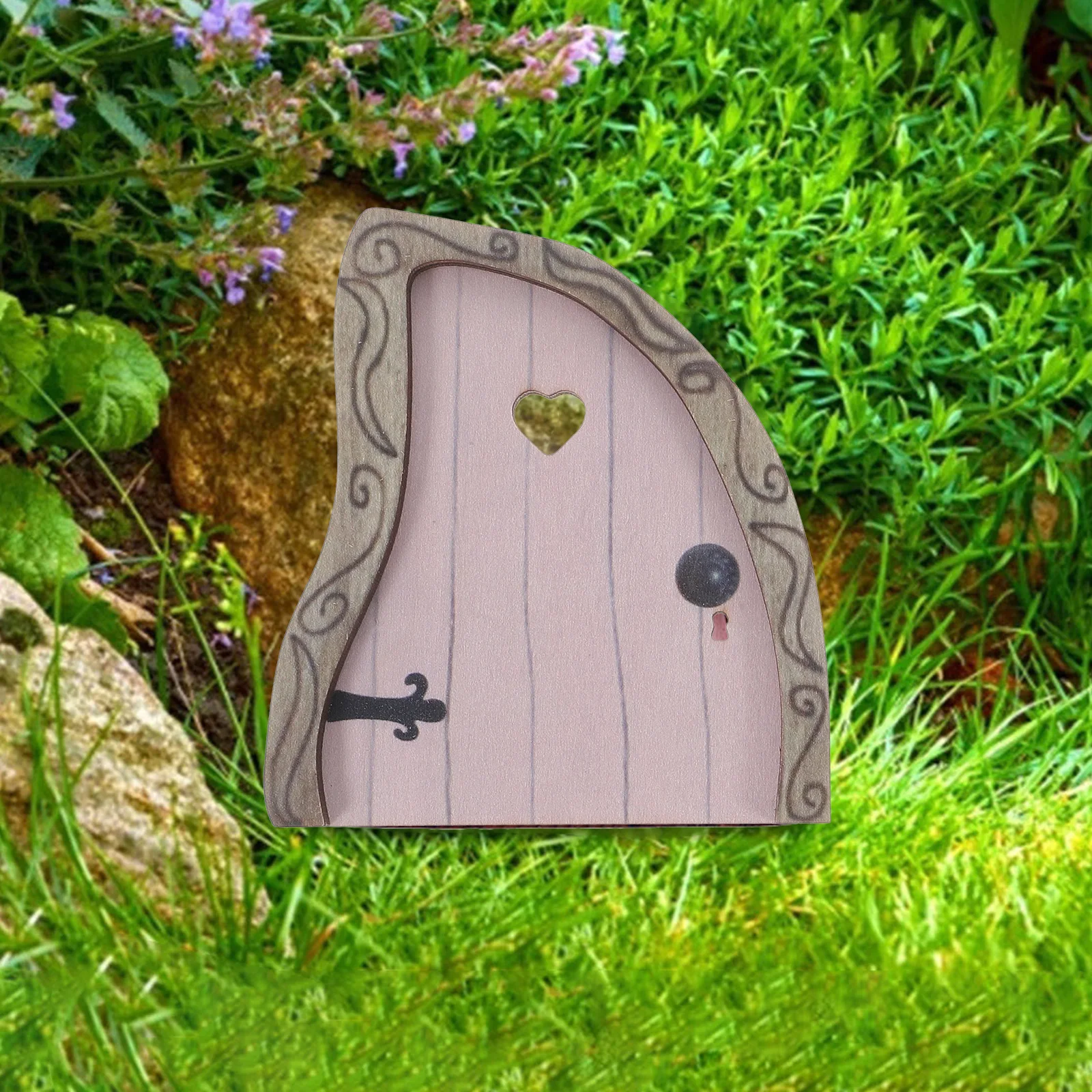 

2 Pcs Fairy House Accessories Tree Sculptures and Figurines Faries Elf & Garden Door Decoration Decorations Yard Trim