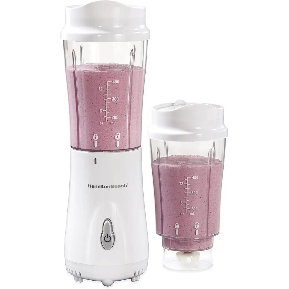 مجموعة خلاط ومفرمة صغيرة محمولة مع كوب سفر خالٍ من مادة BPA ومخفوقات وعصائر سهلة التقطيع