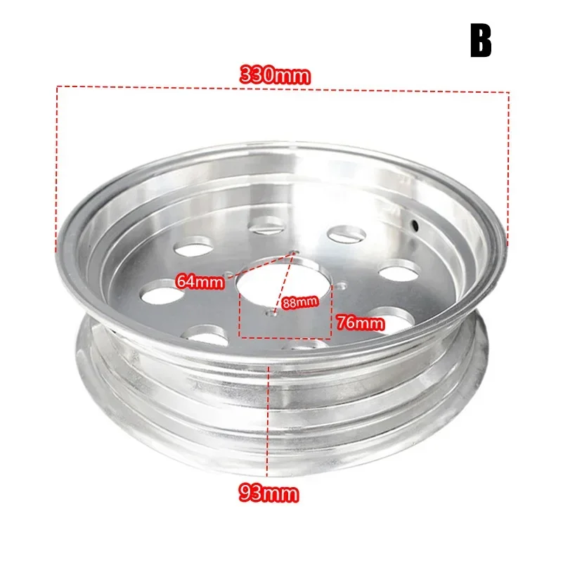 

Bicycle front and rear aluminum rings, small bicycle motorcycle wheels, modified, 12 inches