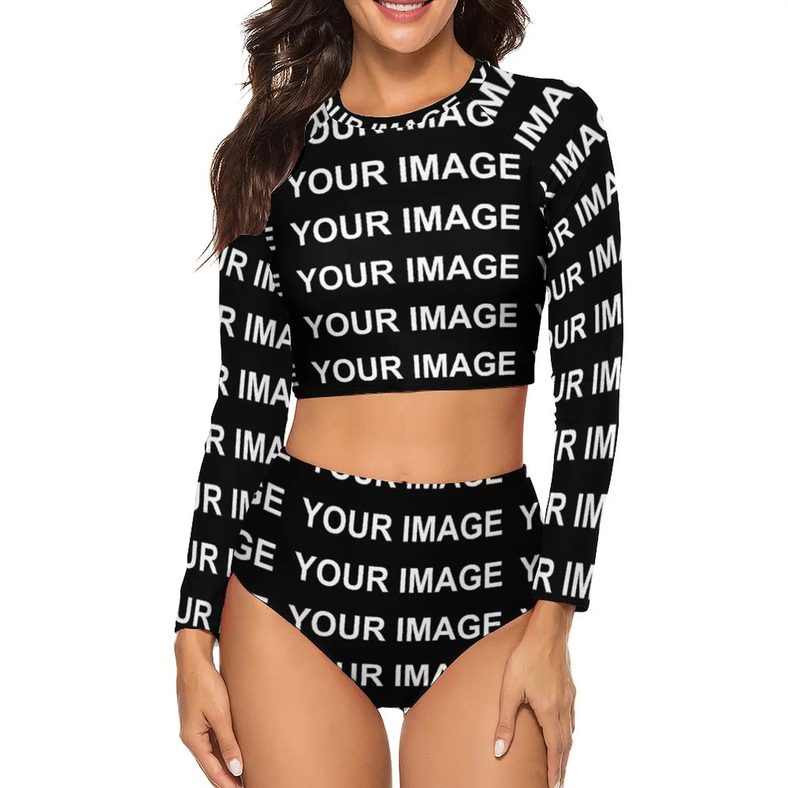 

Your Image Customized Bikini Set Custom Made Design Push Up Bikini Swimsuit High Cut Swimwear Pool Cute Swimsuits Beach Outfits