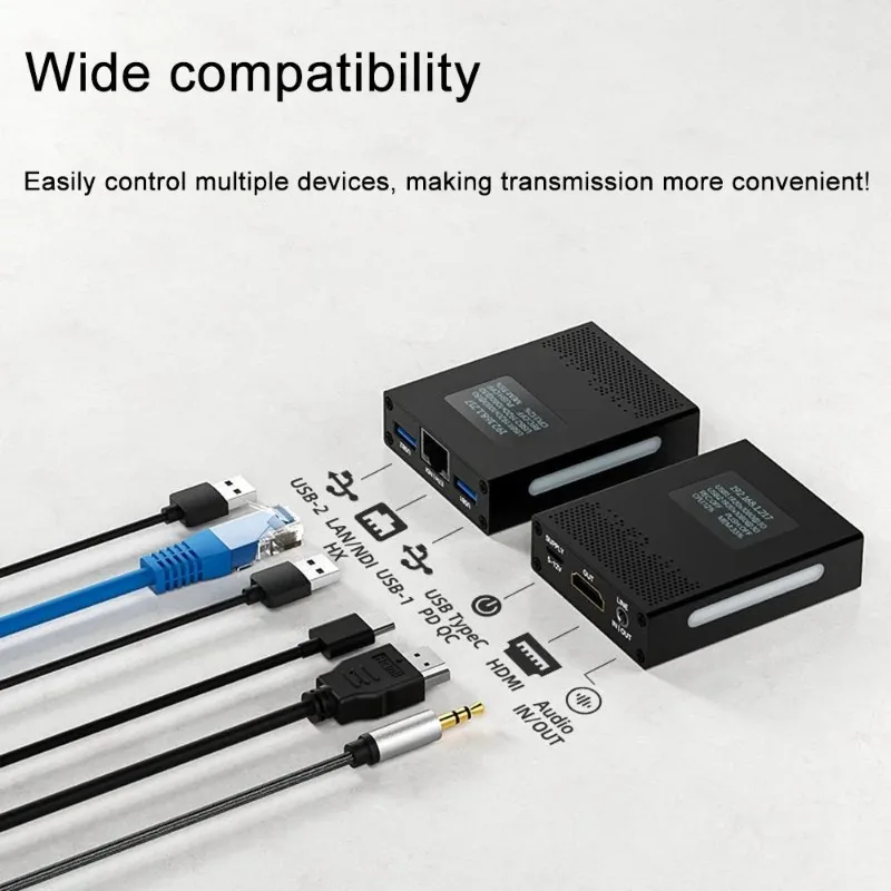 Link Pi UVC2 2-way USB Encoder/Decoder 4K30fps NDI/ SRT H.265 Encoding UVC To HDMI Dual Camera Access Support Monitors Streaming