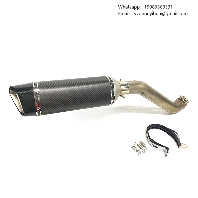 

2021+ For Aprilia RSV4 1000 TUONO Factory V4 Motorcycle Carbon Fiber Slip On Exhaust Slip-on Exhaust System Link Pipe Muffler