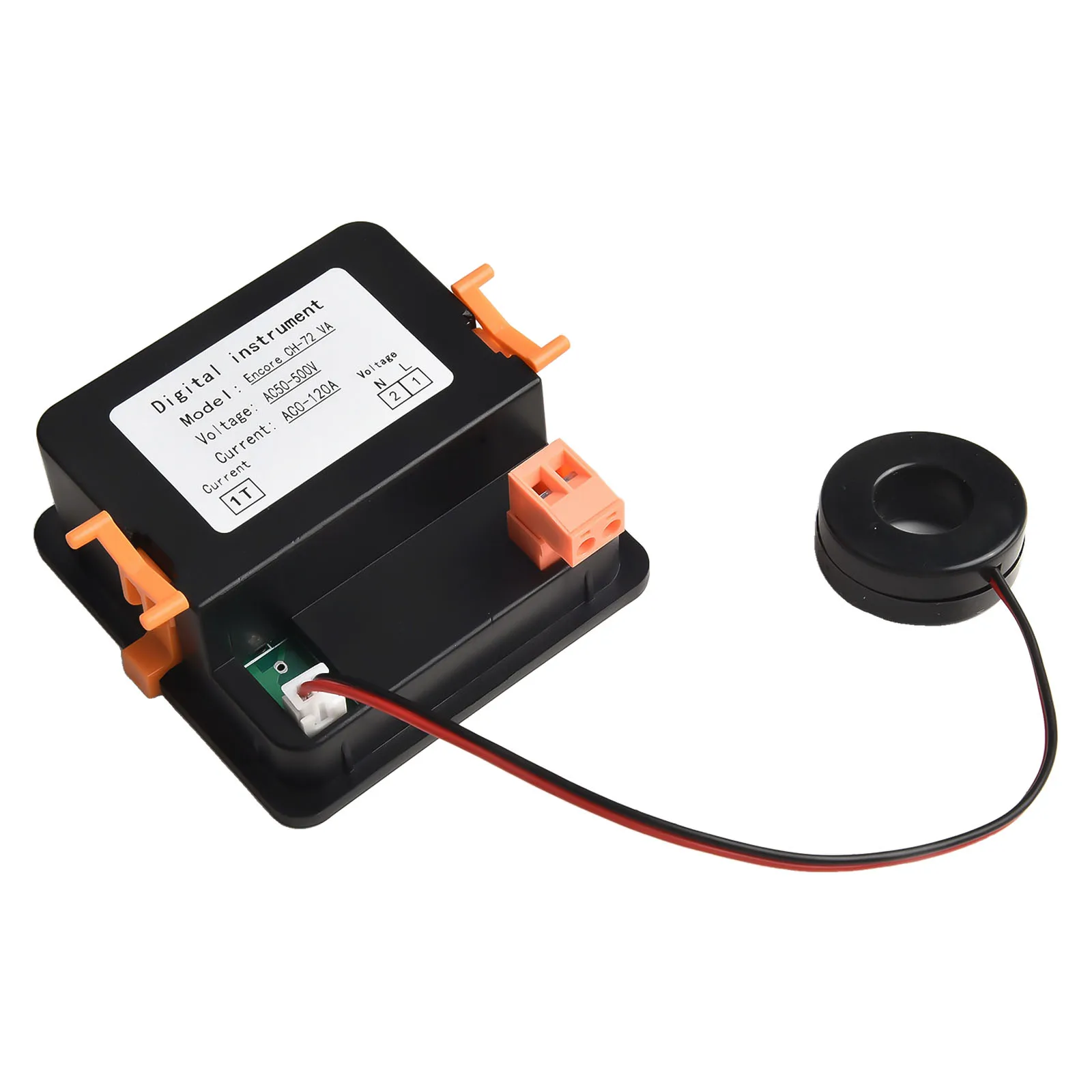 Dual Display Digital Measuring Instrument for AC Voltage (50 500V) and Current (1 120A) for Electrical Applications