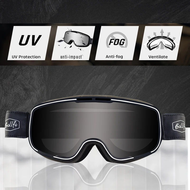 

Anti Fog Motocycle Glasses Vintage Ski Glasses Sunglasses UV400 Cycling Racing Chopper MTB Eyewear Helmet Motocross Sunglasses