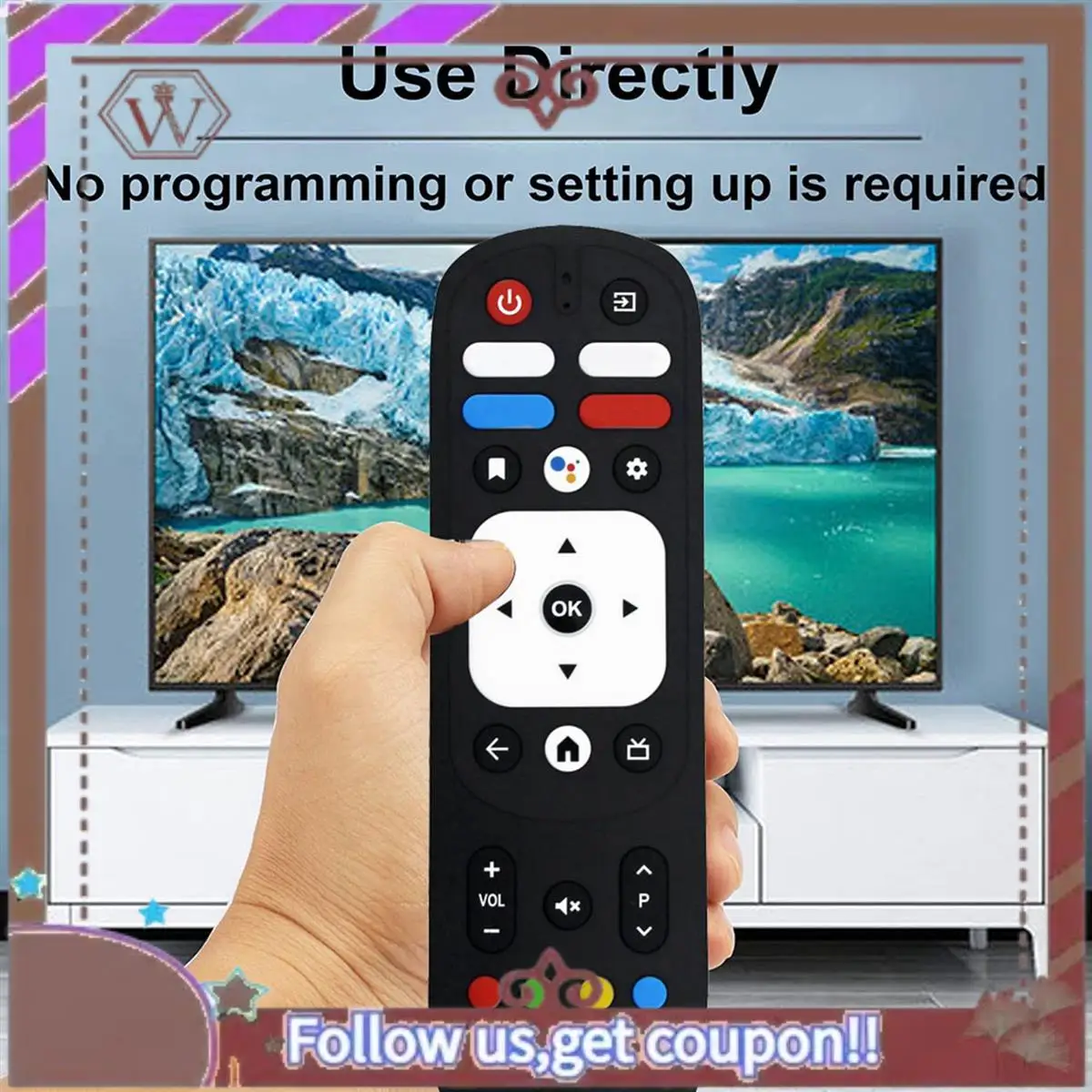 أحدث 4X استبدال RM-C3287 جهاز التحكم عن بعد الصوتي لـ JVC RM-C3570 لـ كينوود لموتورولا جهاز التحكم عن بعد للتلفزيون الذكي #6